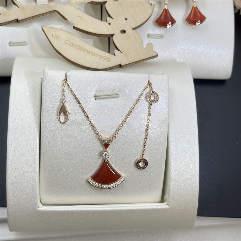 [Lumi Jewels]DREAM NECKLACE CARNELIAN DIAMOND