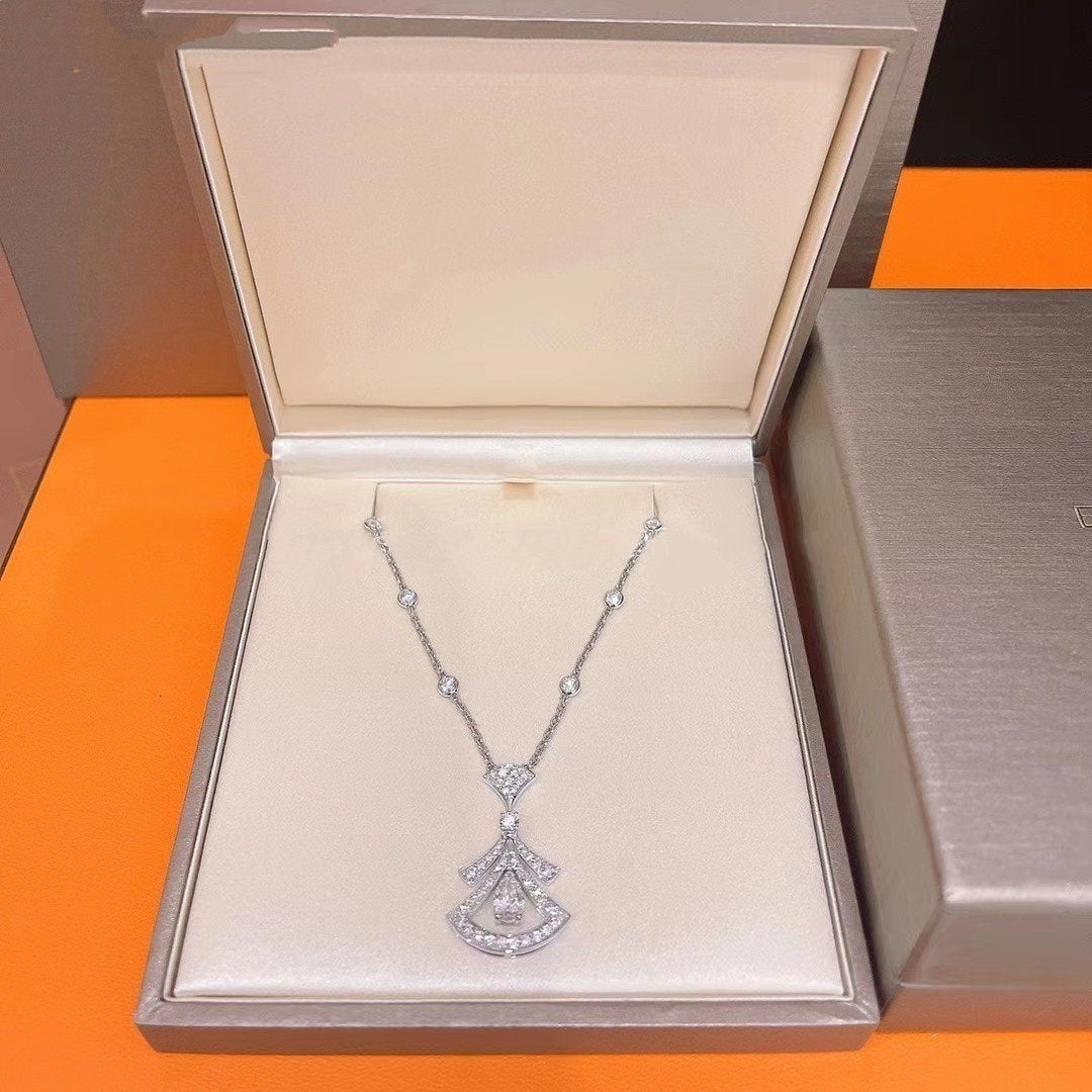 [Lumi Jewels]DREAM NECKLACE WHITE DIAMOND SILVER