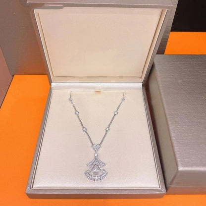 [Lumi Jewels]DREAM NECKLACE WHITE DIAMOND SILVER