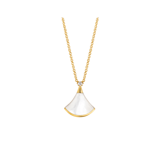 [Lumi Jewels]COLLIER RÊVE NACRE BLANCHE OR 1 DIAMANT