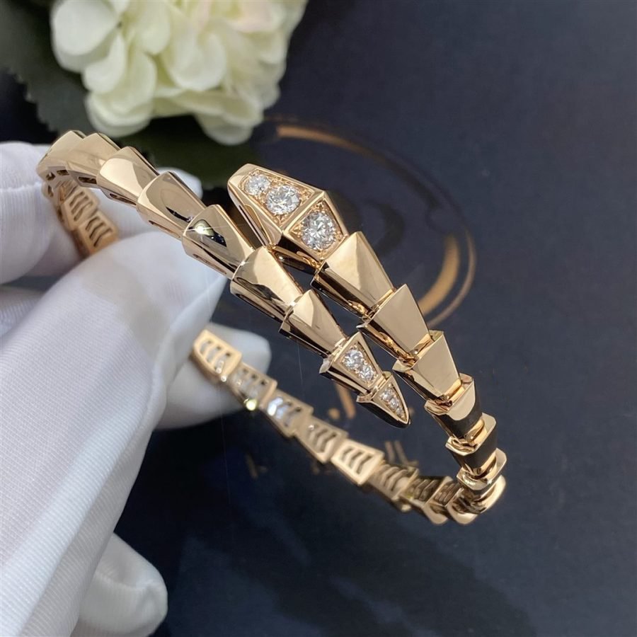 [Lumi Jewels]BRACELET SERPENTI DIAMANTS OR ROSE