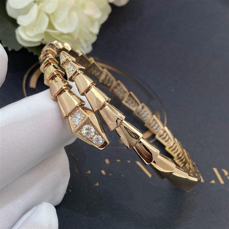 [Lumi Jewels]BRACELET SERPENTI DIAMANTS OR ROSE