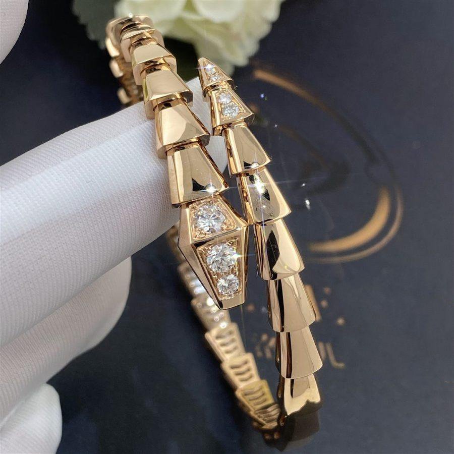 [Lumi Jewels]BRACELET SERPENTI DIAMANTS OR ROSE