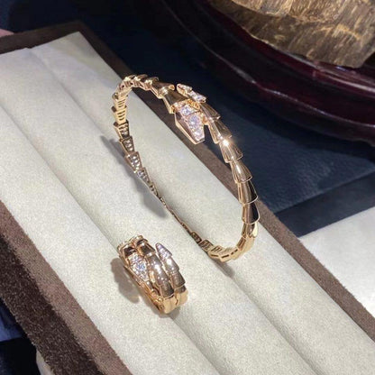 [Lumi Jewels]BRACELET SERPENTI DIAMANTS OR ROSE