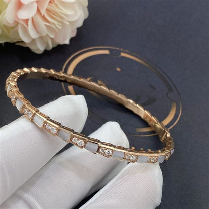 [Lumi Jewels]BRACELET SERPENTI OR ROSE NACRE DIAMANTS