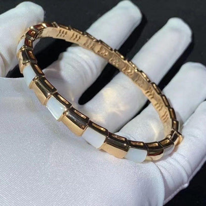 [Lumi Jewels]SERPENTI BRACELET PINK GOLD MOP