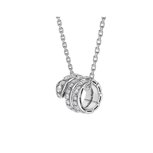 [Lumi Jewels]COLLIER SERPENT DOUBLE ANNEAU DIAMANT
