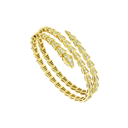 [Lumi Jewels]SERPENTI BRACELET GOLD DIAMOND DOUBLE ROW