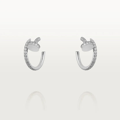 [Lumi Jewels]JUSTE EARRINGS 12.75MM SILVER DIAMOND