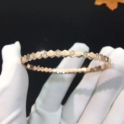 [Lumi Jewels]BRACELET DIAMANT BEE LOVE OR ROSE