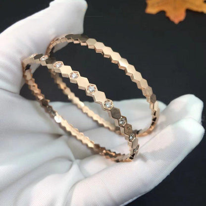 [Lumi Jewels]BRACELET DIAMANT BEE LOVE OR ROSE