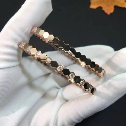 [Lumi Jewels]BRACELET DIAMANT BEE LOVE OR ROSE