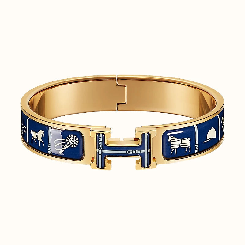 [Lumi Jewels]BRACELET BLEU FONCÉ À COUVERTURES H