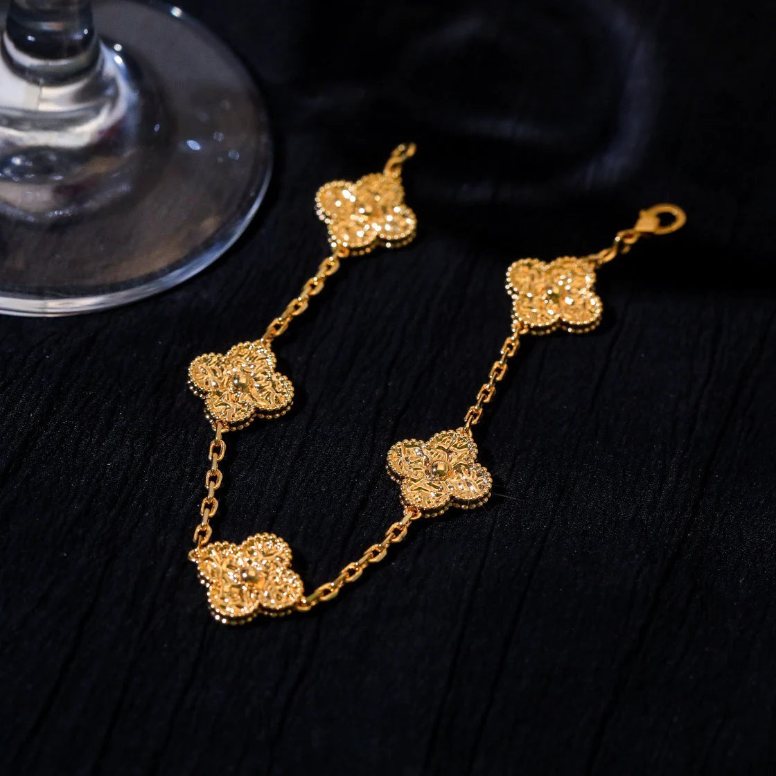 [Lumi Jewels]CLOVER 5 MOTIFS BRONZING BRACELET