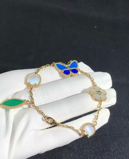 [Lumi Jewels]LUCKY SPRING BUTTERFLY 5 MOTIF BRACELET