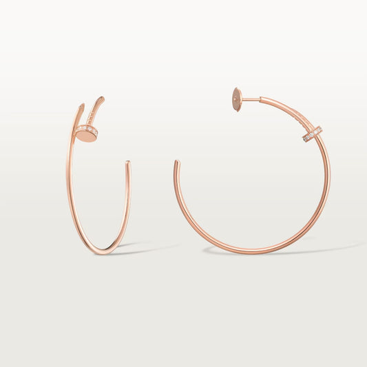 [Lumi Jewelry]JUSTE HALF DIAMOND LARGE EARRINGS