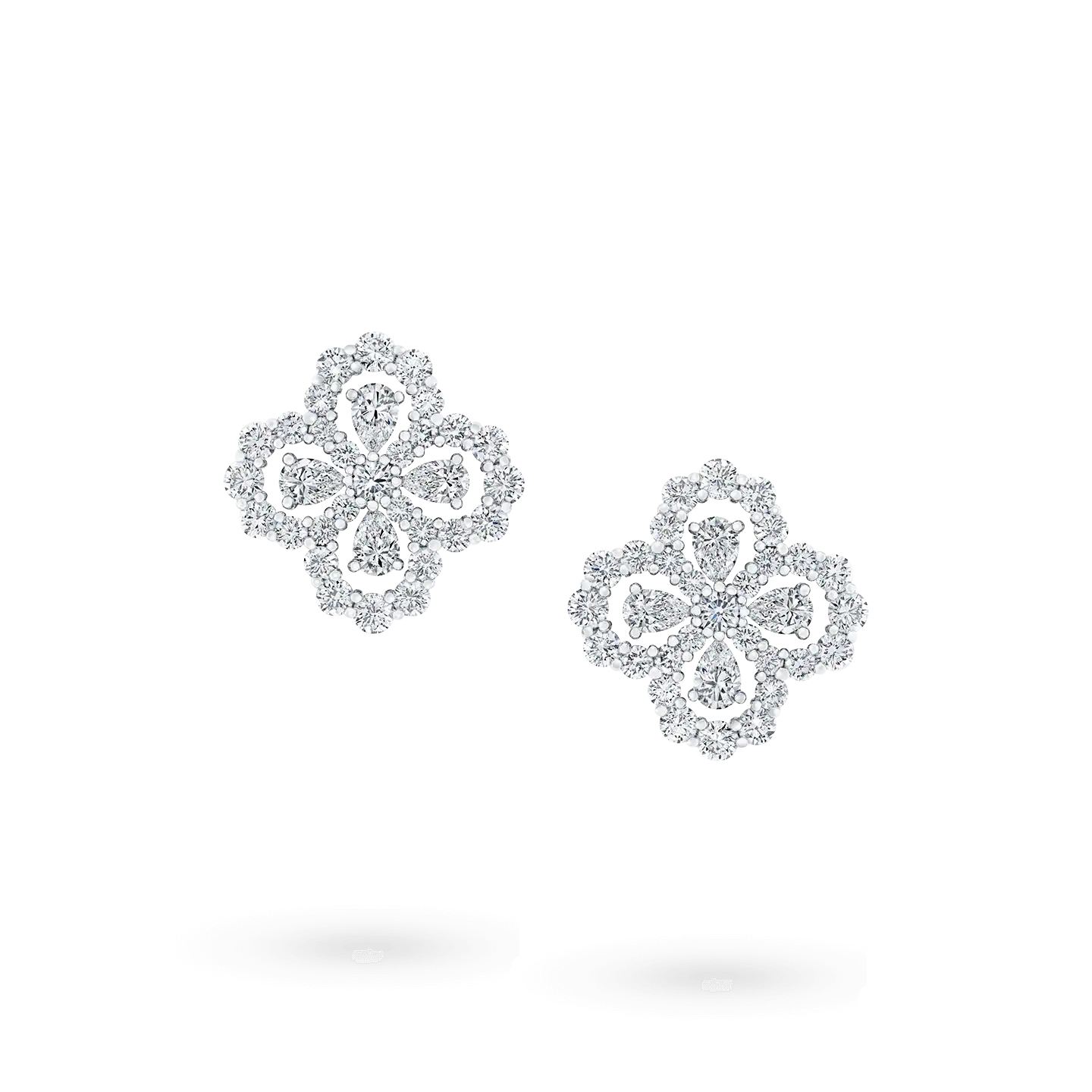 [Lumi Jewels]BOUCLES D'OREILLES CRÉOLES MOTIF COMPLET DIAMANT 16MM