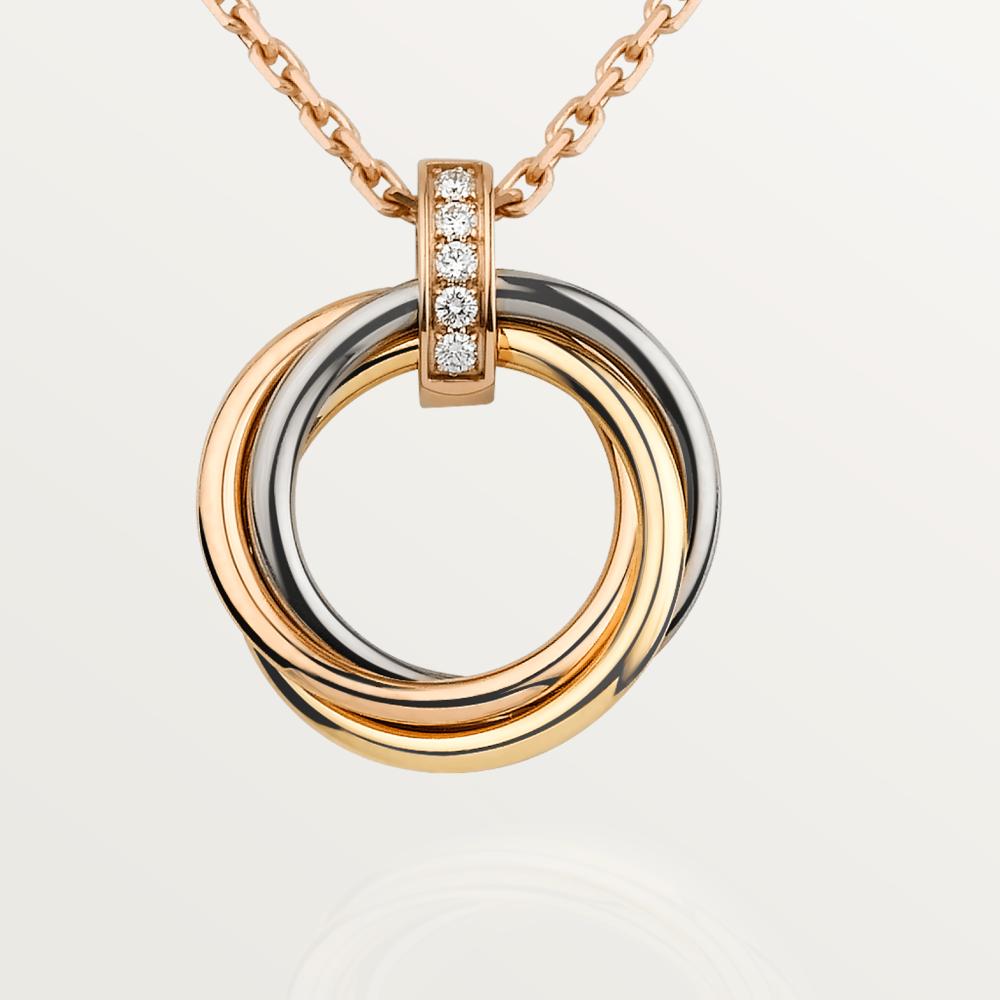 [Lumi Jewels]COLLIER TRINITY OR DIAMANTS