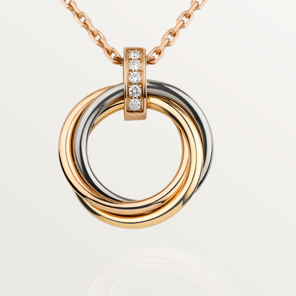 [Lumi Jewels]COLLIER TRINITY OR DIAMANTS