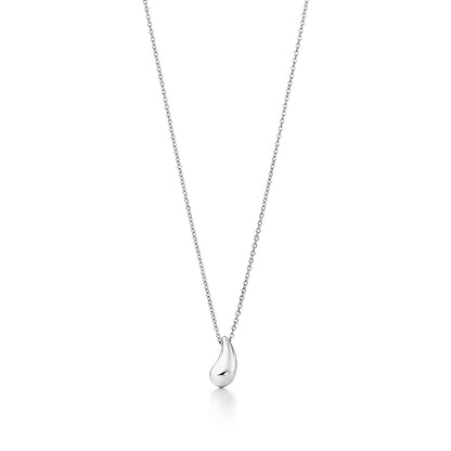 [Lumi Jewelry]ELSA PERETTI TEARDROP PENDANT STERLING SILVER NECKLACE