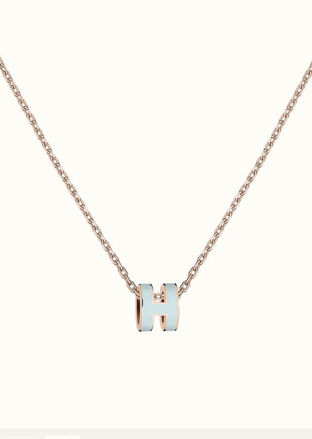[Lumi Jewels]COLLIER POP H BLEU CLAIR