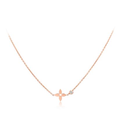[Lumi Jewels]Pendentif BLOSSOM en or rose et diamants
