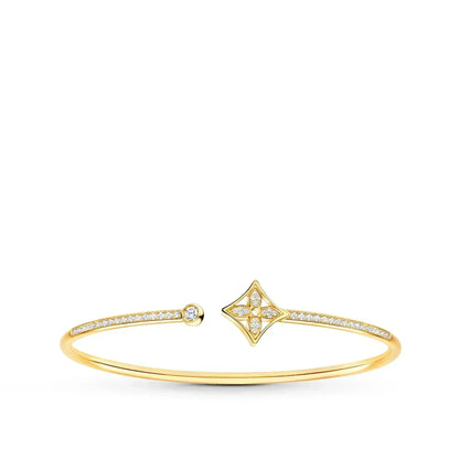 [Lumi Jewels]BRACELET OUVERT IDYLLE OR PAVÉ DE DIAMANTS