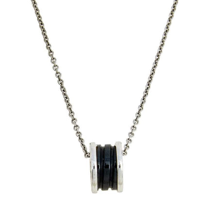 [Lumi Jewels]COLLIER ARGENT CÉRAMIQUE NOIRE ZERO 1