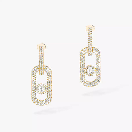 [Lumi Jewels]So Move XL Pave_-Set Diamond Pendant Earrings