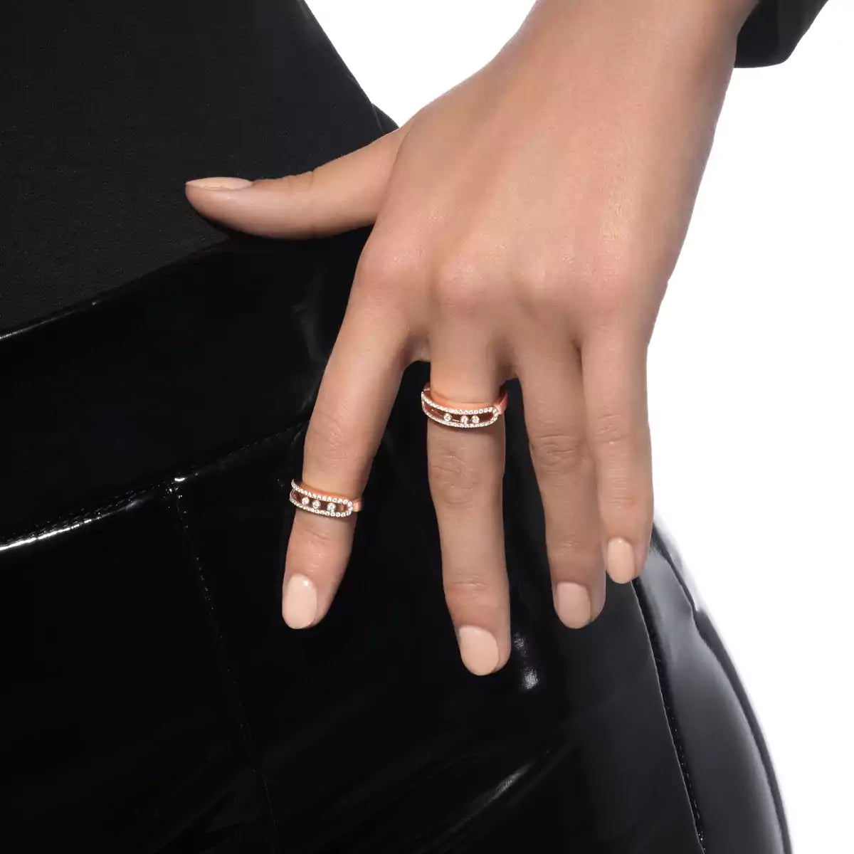 [Max Jewelry] Baby Move Gold Diamond Pave_ Ring