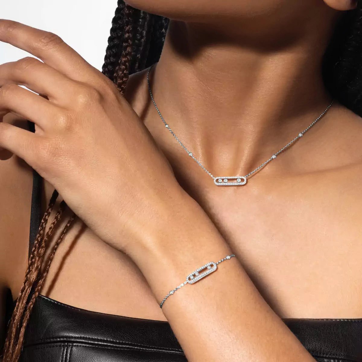 [Lumi Jewels]Pav¨¦ Baby Move Diamond Bracelet