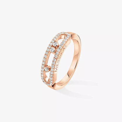 [Max Jewelry] Baby Move Gold Diamond Pave_ Ring