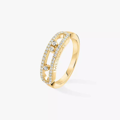 [Max Jewelry] Baby Move Gold Diamond Pave_ Ring