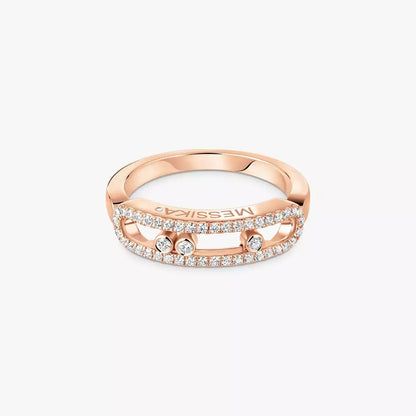 [Max Jewelry] Baby Move Gold Diamond Pave_ Ring
