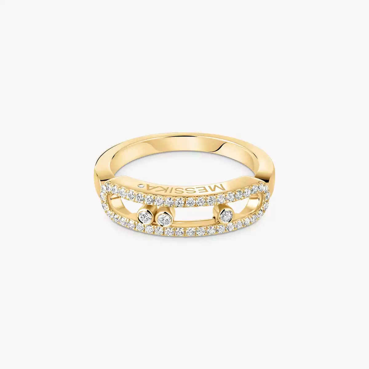 [Max Jewelry] Baby Move Gold Diamond Pave_ Ring