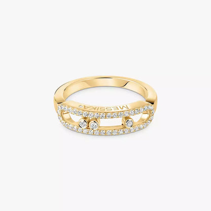 [Max Jewelry] Baby Move Gold Diamond Pave_ Ring