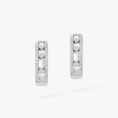 [Lumi Jewels]Diamond Pave_ Hoop Earrings Move