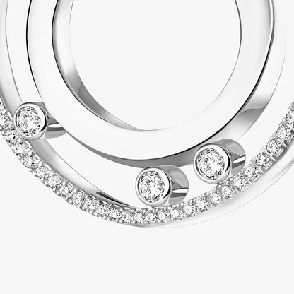 [Max Jewelry] Move Romane Small Diamond Hoop Earrings