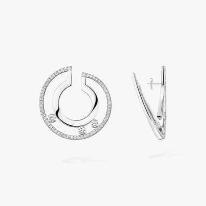[Max Jewelry] Move Romane Small Diamond Hoop Earrings