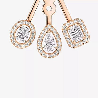 [Lumi Jewels] My Twin Trio  Diamond Earrings
