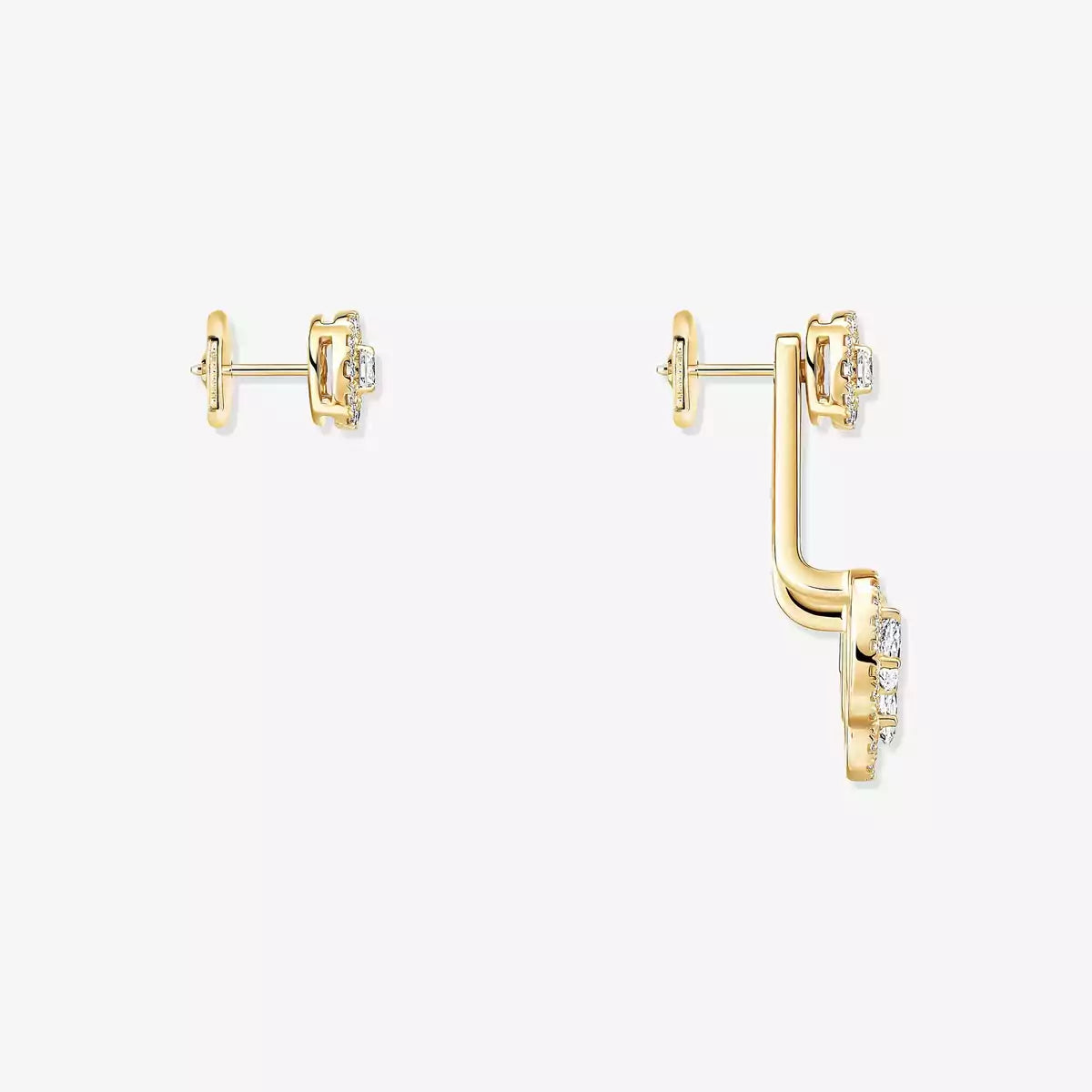 [Lumi Jewels] My Twin Trio  Diamond Earrings