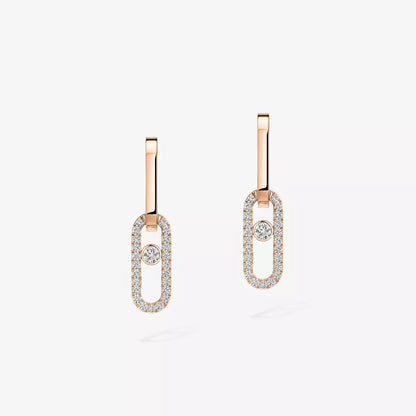 [Lumi Jewels]Move Link Diamond Earrings