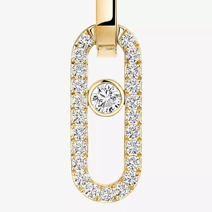 [Lumi Jewels]Move Link Diamond Earrings
