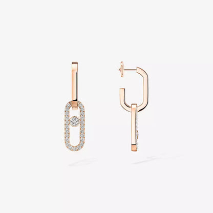 [Lumi Jewels]Move Link Diamond Earrings