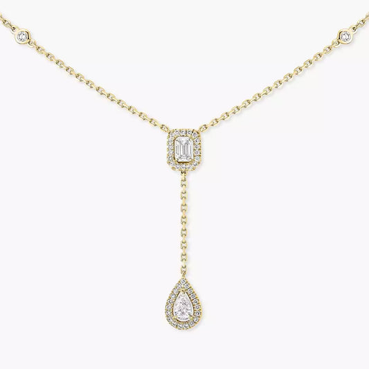[Lumi Jewels]Gold Diamond Tie Necklace