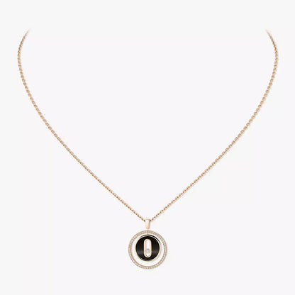 [Lumi Jewels]Lucky Move Diamond Necklace in Rose Gold and White Mother-of-Pearl