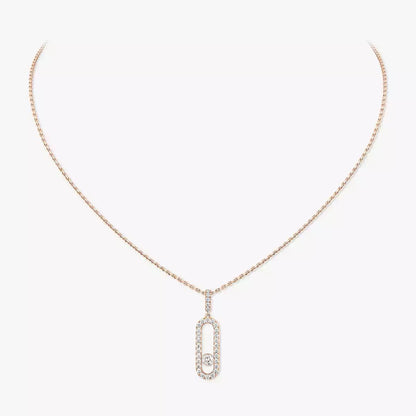 [Lumi Jewels]Move Uno Diamond Necklace in Rose Gold
