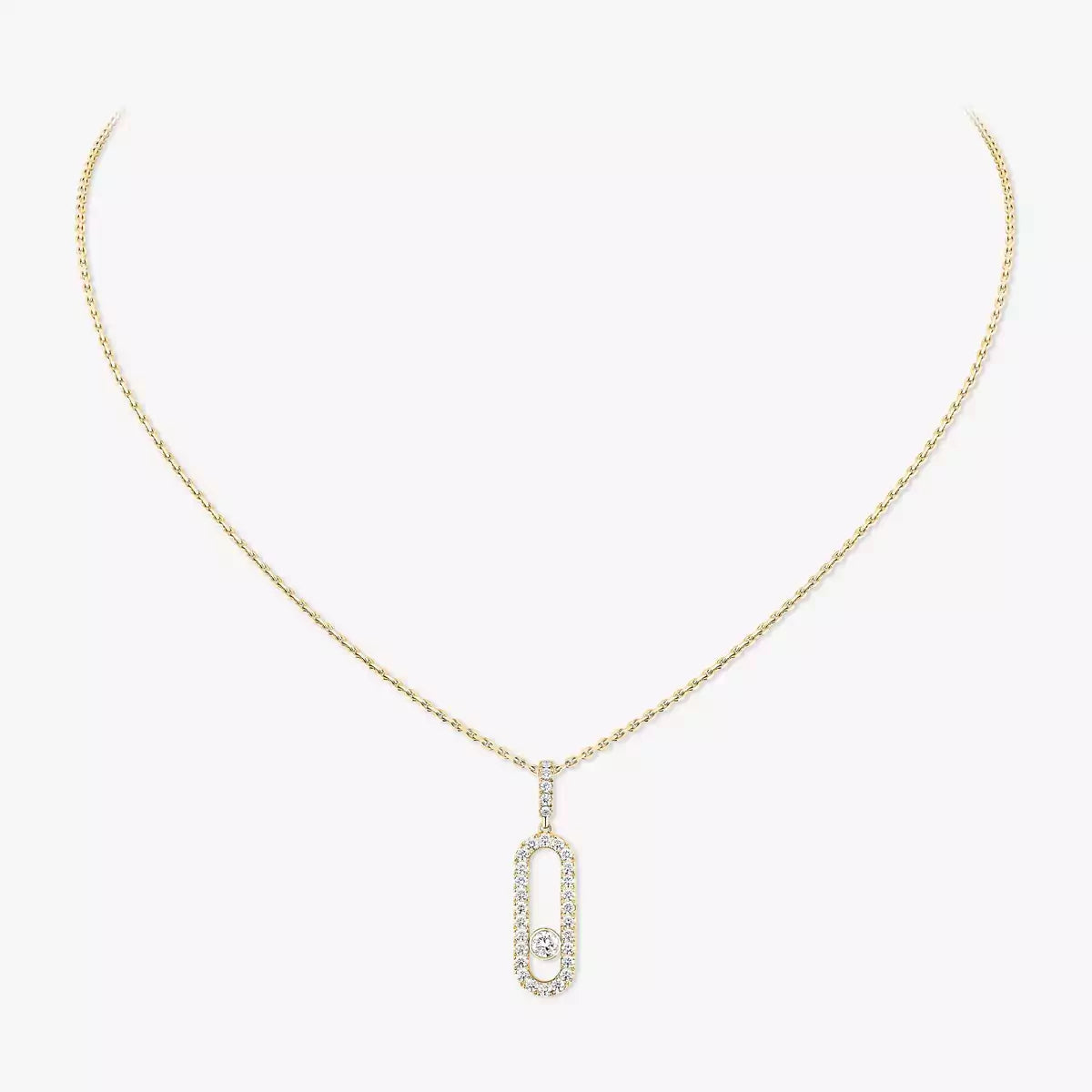 [Lumi Jewels]Move Uno Diamond Necklace in Rose Gold