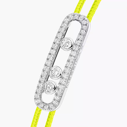 [Lumi Jewels]Messika Care(s) pink cord pav¨¦ bracelet