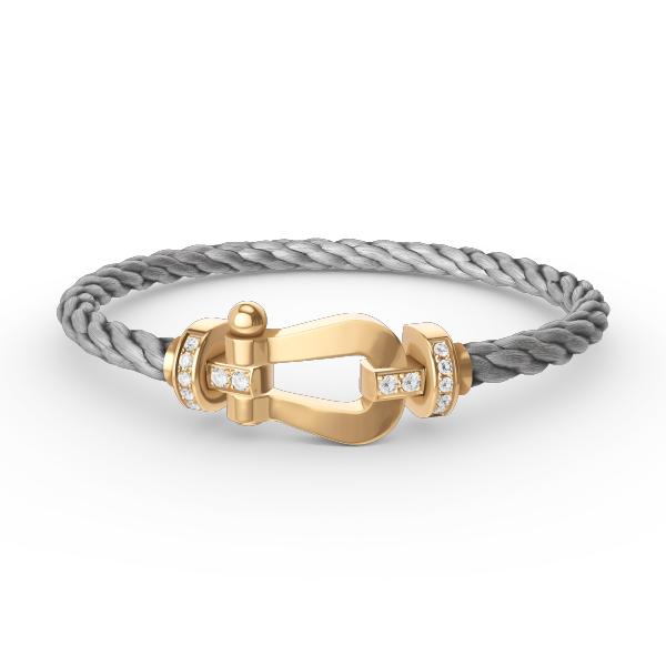 [Lumi Jewels]BRACELET GRAND FER À CHEVAL SEMI-DIAMANT OR